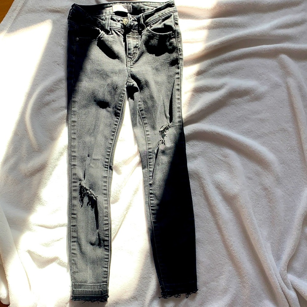 Tillys girls black jeans size 8 kids